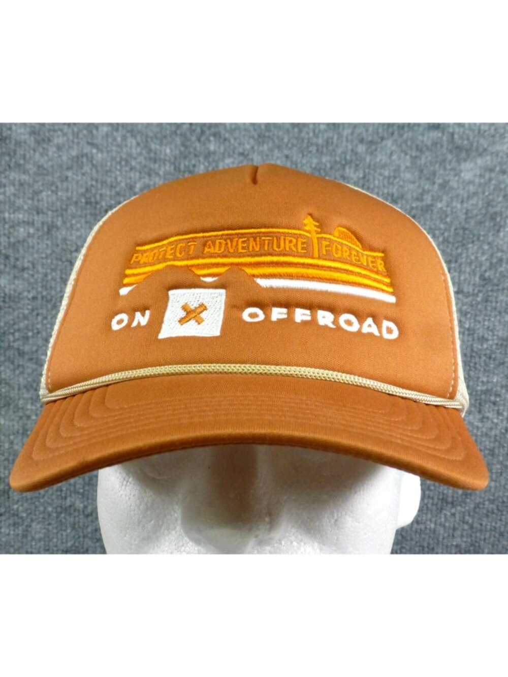Protect Adventure Forever Trucker Hat By Pacific Headwear OS Brown & Mesh Snapba